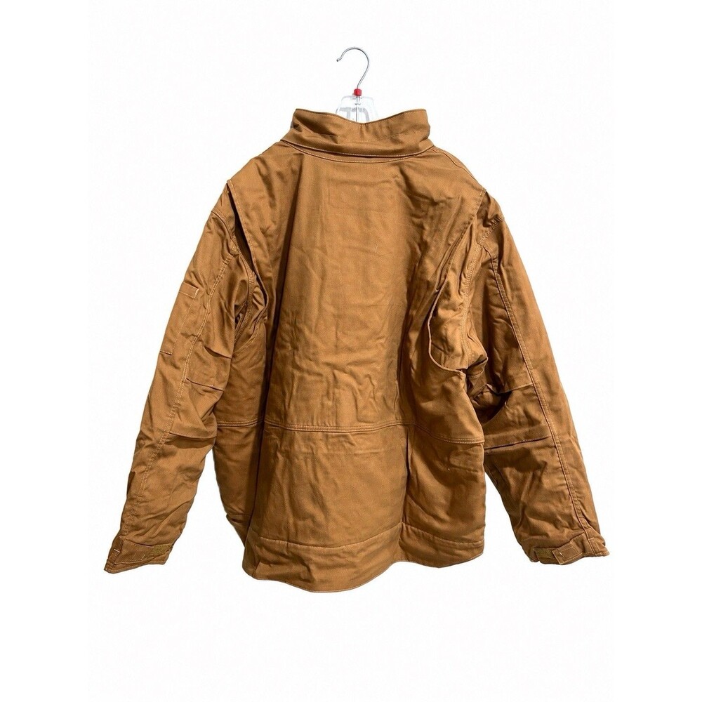Carhartt 102182 Flame Resistant Full Swing Quick Duck Coat 3XL Reg CAT 3 Brown - Picture 4 of 13